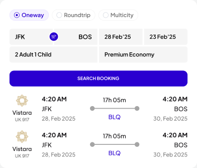 Real-Time Flight Search & Booking